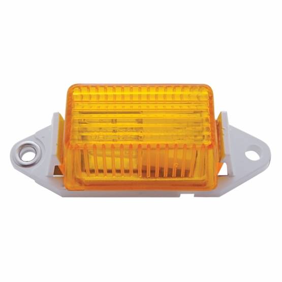 UNITED PACIFIC - UNITED PACIFIC - 30020 - LUZ RECTANGULAR (LIQUIDACIÓN/MARCADOR) CON BASE BLANCA - LENTE AMBAR