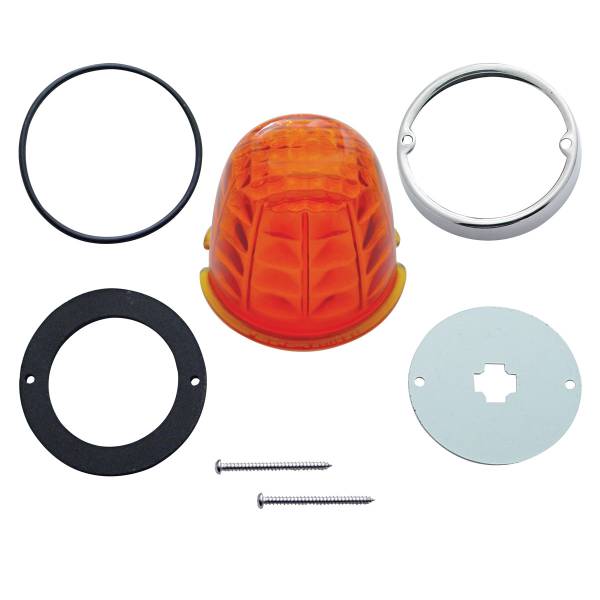 UNITED PACIFIC - UNITED PACIFIC - 30513 - KIT DE CONVERSIÓN DE LUZ DE CABINA GRAKON 1000 CON LENTE DE CRISTAL Y BASE GIRATORIA - ÁMBAR OSCURO