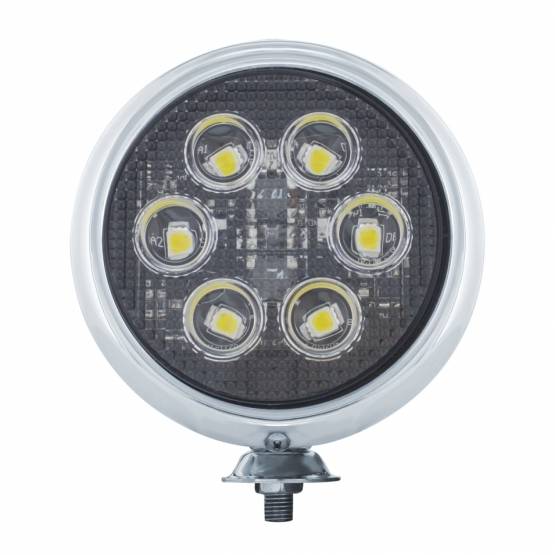 UNITED PACIFIC - UNITED PACIFIC - 30640 - 6 LUZ DE TRABAJO REDONDA DE 5" LED DE ALTA POTENCIA CON CARCASA CROMADA
