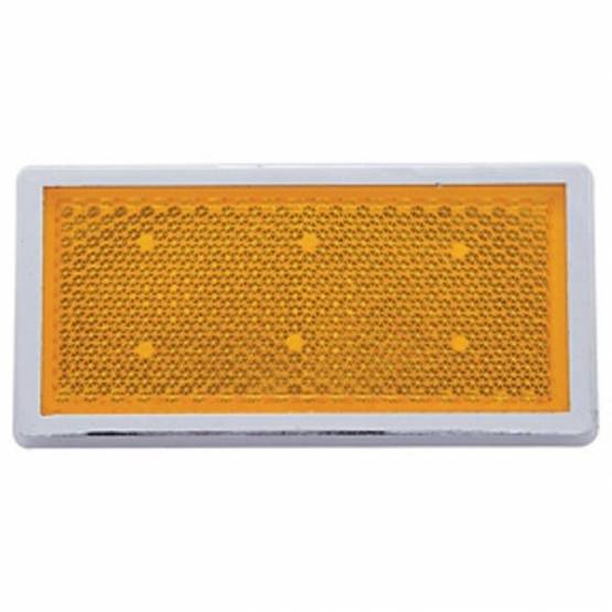 UNITED PACIFIC - UNITED PACIFIC - 30703 - REFLECTOR RECTANGULAR DE MONTAJE RÁPIDO CON BISEL CROMADO - ÁMBAR