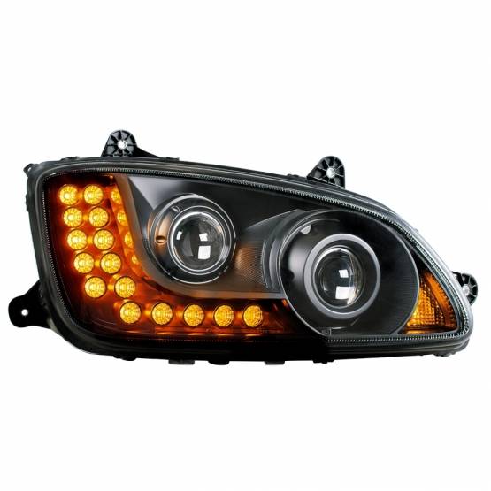 UNITED PACIFIC - UNITED PACIFIC - 31161 - CONJUNTO DE FAROS DE PROYECCIÓN BLACKOUT PARA KENWORTH T660 2008-2017 - PASAJERO