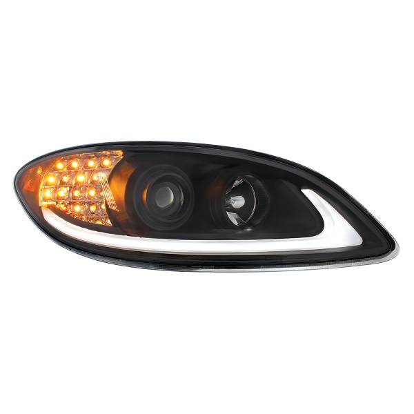 UNITED PACIFIC - UNITED PACIFIC - 31178 - FARO DE PROYECCIÓN NEGRO CON SEÑAL DE GIRO LED Y BARRA DE LUCES PARA PROSTAR INTERNACIONAL 2006-2017 - PASAJERO