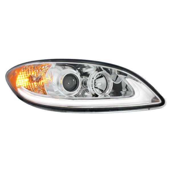 UNITED PACIFIC - UNITED PACIFIC - 31180 - FARO DE PROYECCIÓN CROMADO CON BARRA DE LUCES LED PARA PROSTAR INTERNACIONAL 2006-2017 - PASAJERO