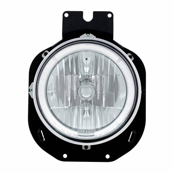 UNITED PACIFIC - UNITED PACIFIC - 31282 - FARO DE CRISTAL CON ANILLO HALO LED BLANCO PARA FREIGHTLINER CENTURY 1996-2005