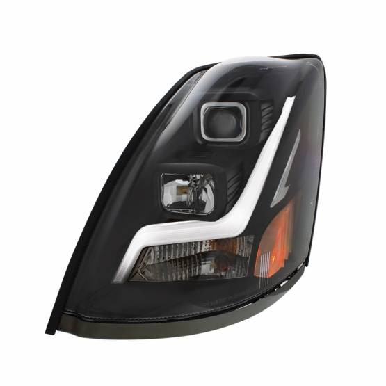 UNITED PACIFIC - UNITED PACIFIC - 31447 - FARO DE PROYECCIÓN BLACKOUT CON BARRA DE LUCES DE POSICIÓN LED PARA VOLVO VN/VNL 2003-2017 - CONDUCTOR