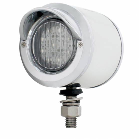 UNITED PACIFIC - UNITED PACIFIC - 31803 - LUZ DE DOBLE CARA SS DE 2" CON 9 LUCES Y VISORES LED DE 2" - LED ÁMBAR Y ROJO/LENTE TRANSPARENTE