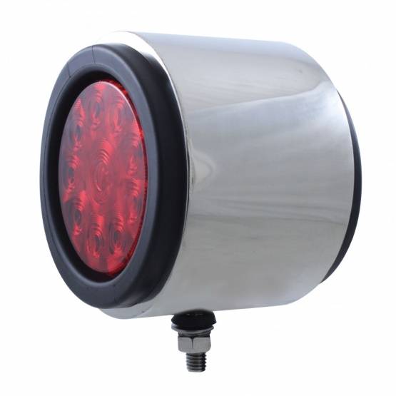 UNITED PACIFIC - UNITED PACIFIC - 31834 - LUZ DE DOBLE CARA SS CON 10 LUCES LED DE 4" CON OJAL - LED ÁMBAR Y ROJO/LENTE ÁMBAR Y ROJA