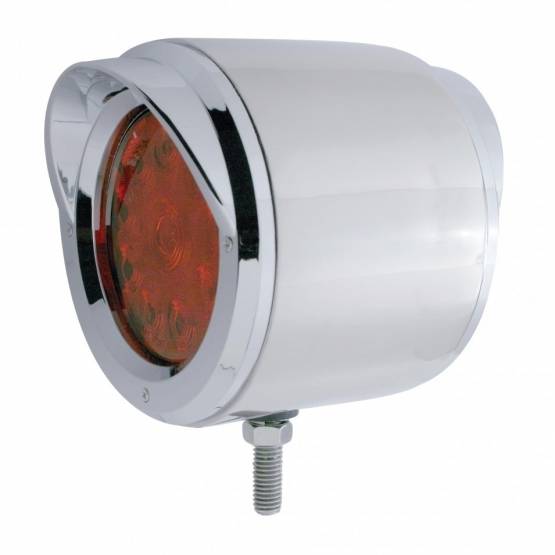 UNITED PACIFIC - UNITED PACIFIC - 31836 - LUZ SS DE DOBLE CARA CON 10 LUCES LED DE 4" CON VISORES - LED ÁMBAR Y ROJO/LENTE ÁMBAR Y ROJA
