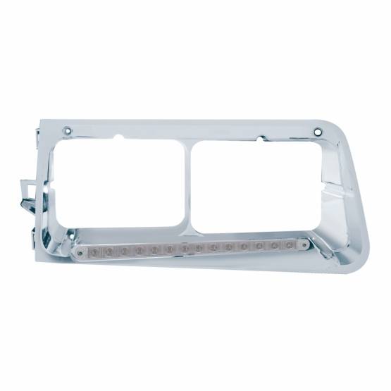 UNITED PACIFIC - UNITED PACIFIC - 32367 - BISEL DE FARO DE 14 LED PARA FREIGHTLINER FLD 1989-2009 - PASAJERO - LED ÁMBAR/LENTE TRANSPARENTE