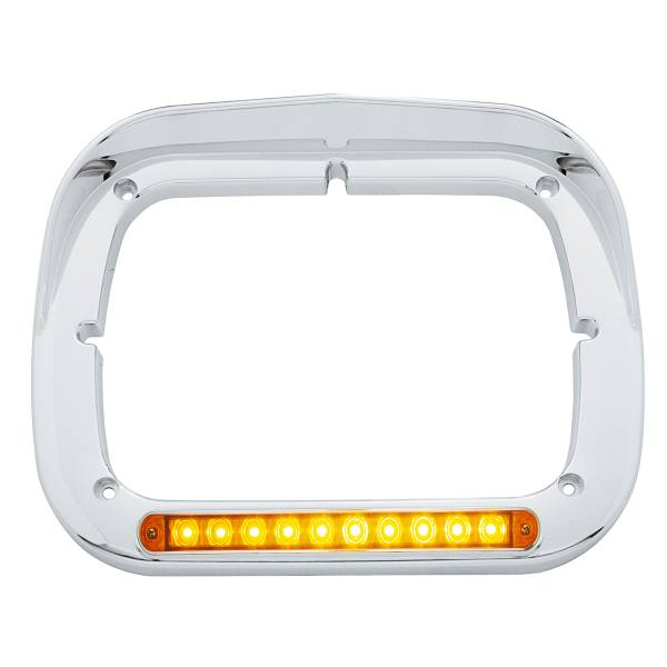 UNITED PACIFIC - UNITED PACIFIC - 32370 - BISEL DEL FARO DE 10 LED DE 5" X 7" CON VISERA - LED ÁMBAR/LEENTE ÁMBAR