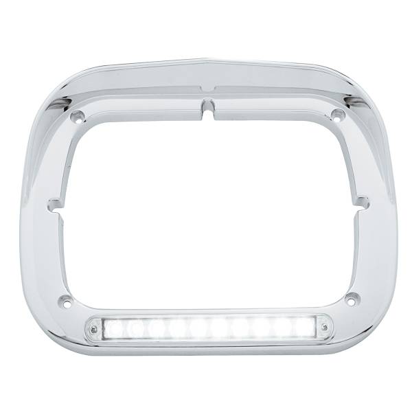 UNITED PACIFIC - UNITED PACIFIC - 32371 - BISEL DEL FARO DE 10 LED DE 5" X 7" CON VISERA - LED ÁMBAR/LENTE TRANSPARENTE