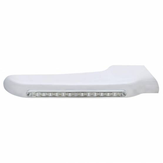 UNITED PACIFIC - UNITED PACIFIC - 32563 - TAPA GUARDABARROS DELANTERO 14 LED AMBAR PARA PETERBILT 388 (2008-2015) Y 389 (2008-2023) - LENTE TRANSPARENTE - PASAJERO