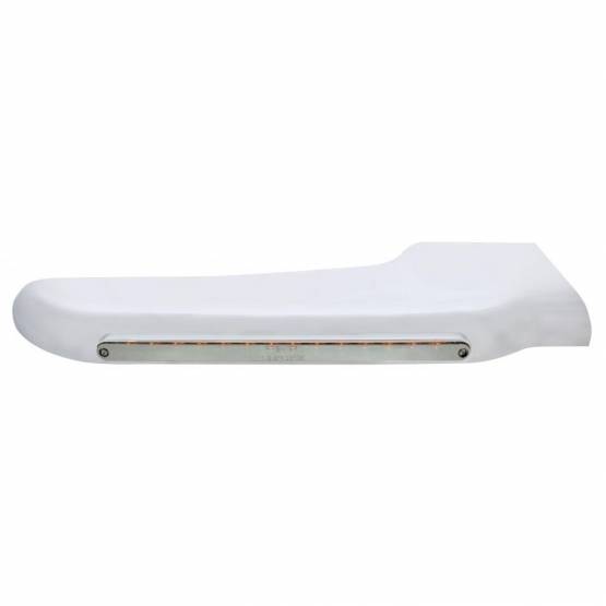 UNITED PACIFIC - UNITED PACIFIC - 32565 - TAPA GUARDABARROS DELANTERO 14 LED AMBAR PARA PETERBILT 388 (2008-2015) Y 389 (2008-2023) - LENTE CROMADA - PASAJERO
