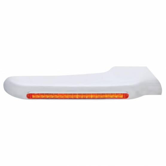 UNITED PACIFIC - UNITED PACIFIC - 32567 - TAPA GUARDABARROS DELANTERO 19 LED AMBAR PARA PETERBILT 388 (2008-2015) Y 389 (2008-2023) - LENTE AMBAR - PASAJERO