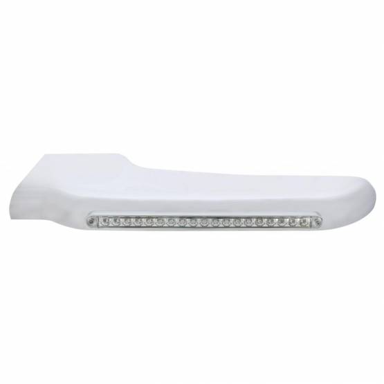 UNITED PACIFIC - UNITED PACIFIC - 32568 - CUBIERTA DE GUARDABARROS DELANTERO DE 19 LED ÁMBAR PARA PETERBILT 388 (2008-2015) Y 389 (2008-2023) - LENTE TRANSPARENTE - CONDUCTOR