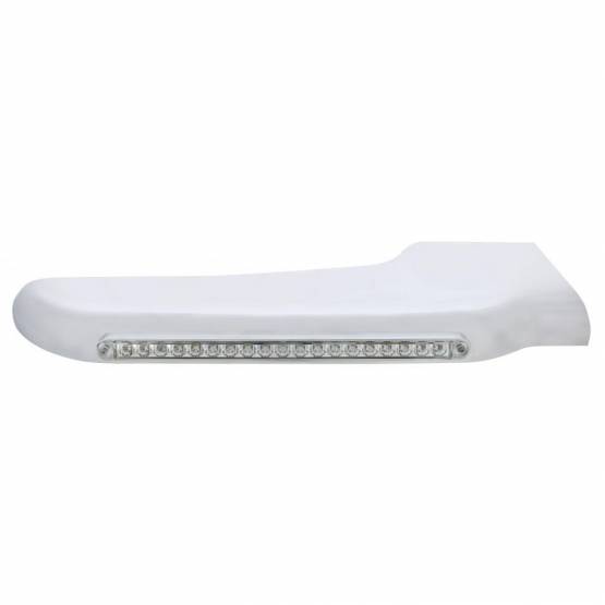 UNITED PACIFIC - UNITED PACIFIC - 32569 - TAPA GUARDABARROS DELANTERO 19 LED AMBAR PARA PETERBILT 388 (2008-2015) Y 389 (2008-2023) - LENTE TRANSPARENTE - PASAJERO