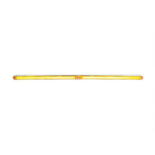 UNITED PACIFIC - UNITED PACIFIC - 32714 - BARRA GLOLIGHT DUAL DE 24 LED DE DOBLE FUNCIÓN DE 12" CON BISEL - LED ÁMBAR/LENTE ÁMBAR