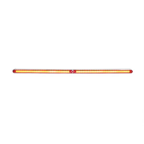 UNITED PACIFIC - UNITED PACIFIC - 32715 - BARRA DE LUCES GLOLIGHT DUAL DE 24 LED DE DOBLE FUNCIÓN DE 12" CON BISEL - LED ROJO/LENTE ROJA