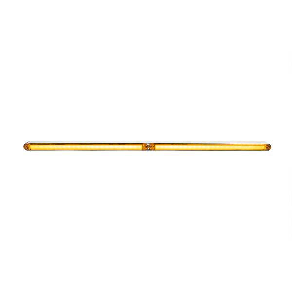 UNITED PACIFIC - UNITED PACIFIC - 32716 - BARRA DE LUCES GLOLIGHT DUAL DE 24 LED DE DOBLE FUNCIÓN DE 12" CON BISEL - LED ÁMBAR/LENTE TRANSPARENTE