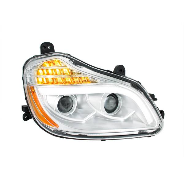 UNITED PACIFIC - UNITED PACIFIC - 32905 - FARO DE PROYECCIÓN CROMADO DE 8 LED PARA KENWORTH T680-PASSENGER 2013-2021