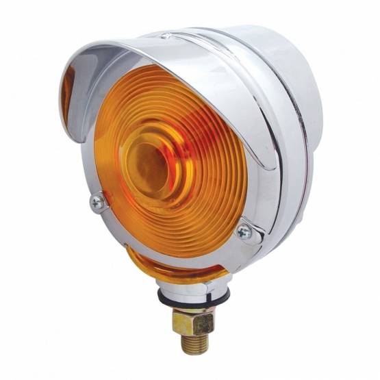UNITED PACIFIC - UNITED PACIFIC - 33106 - LUZ DE INTERMITENTE DE DOBLE CARA CON VISERA - LENTE ÁMBAR Y ROJA