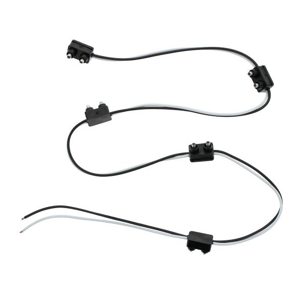 UNITED PACIFIC - UNITED PACIFIC - 34242-5 - ARNÉS DE CABLEADO DE ENCHUFE DE 2 CLAVIJAS CON CABLE DE 6" ENTRE ENCHUFES - 5 ENCHUFES