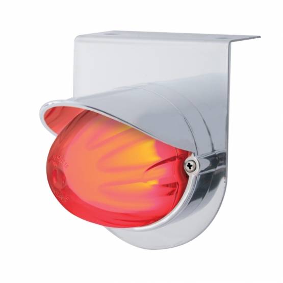 UNITED PACIFIC - UNITED PACIFIC - 34415 - SOPORTE DE LUZ INOXIDABLE CON VISERA Y LUZ DE SANDÍA DE DOBLE FUNCIÓN DE 9 LED - LED ROJO/LENTE TRANSPARENTE