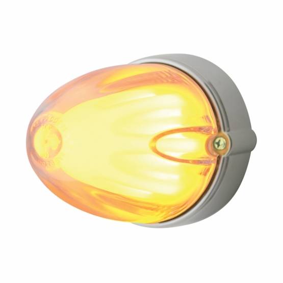 UNITED PACIFIC - UNITED PACIFIC - 34445 - KIT DE MONTAJE EMPOTRADO GRAKON 1000 SANDÍA GLOLIGHT DE DOBLE FUNCIÓN DE 9 LED - LED ÁMBAR/LENTE TRANSPARENTE