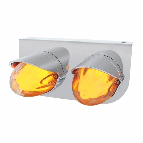 UNITED PACIFIC - UNITED PACIFIC - 34451 - SOPORTE DE ACERO INOXIDABLE CON DOS LUCES Y VISORES GRAKON 1000 DE SANDÍA GLOLIGHT DE 9 LED DE DOBLE FUNCIÓN - LENTE TRANSPARENTE