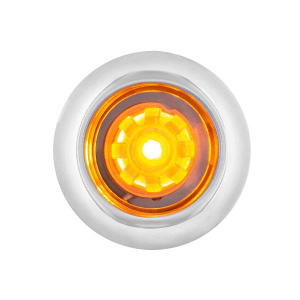 UNITED PACIFIC - UNITED PACIFIC - 34826 - MINI LUZ LED ARCBLAST DE FUNCIÓN ÚNICA DE 3/4" (LIQUIDACIÓN/MARCADOR) - LED ÁMBAR/LENTE TRANSPARENTE