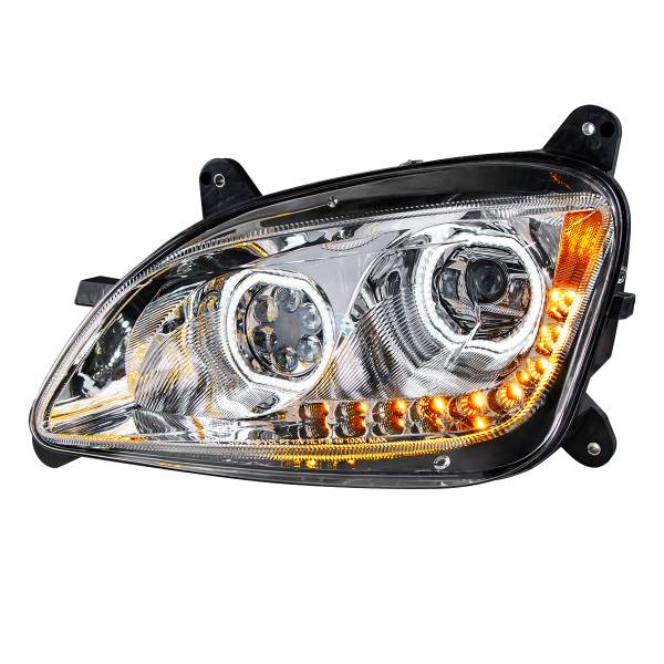 UNITED PACIFIC - UNITED PACIFIC - 35745 - FARO CROMADO DE 10 LED PARA PETERBILT 587 (2010-2016) Y 579 (2012-2021) - LADO DEL CONDUCTOR