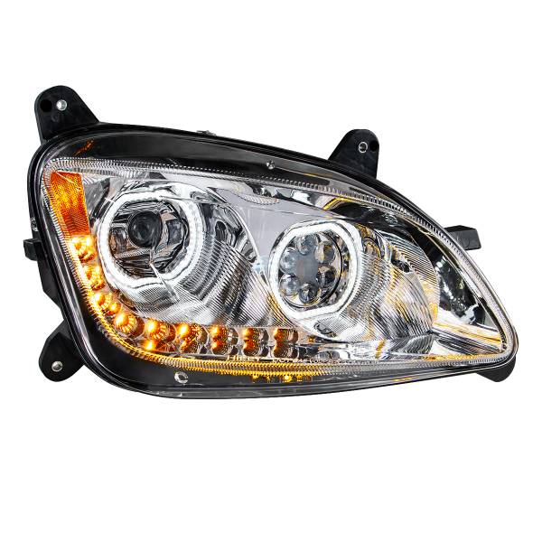 UNITED PACIFIC - UNITED PACIFIC - 35746 - FARO CROMADO DE 10 LED PARA PETERBILT 587 (2010-2016) Y 579 (2012-2021) - LADO DEL PASAJERO