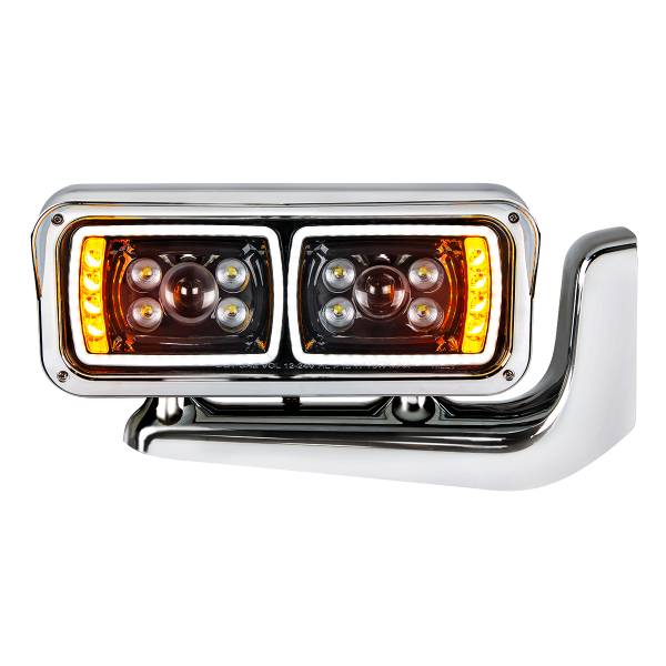 UNITED PACIFIC - UNITED PACIFIC - 35778 - CONJUNTO DE FAROS DE PROYECCIÓN "BLACKOUT" DE 10 LED DE ALTA POTENCIA CON BRAZO DE MONTAJE - PASAJERO