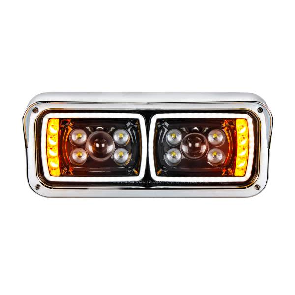 UNITED PACIFIC - UNITED PACIFIC - 35825 - FARO DE PROYECCIÓN "BLACKOUT" DE 10 LED DE ALTA POTENCIA CON SEÑAL DE GIRO LED Y BARRA DE LUCES DE POSICIÓN - CONDUCTOR