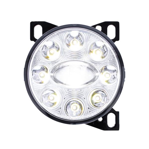 UNITED PACIFIC - UNITED PACIFIC - 35855 - LUZ ANTINIEBLA DE PROYECTOR DE 9 LED CON LUCES DE POSICIÓN LED PARA PETERBILT 579/587 Y KENWORTH T660 - CROMADO