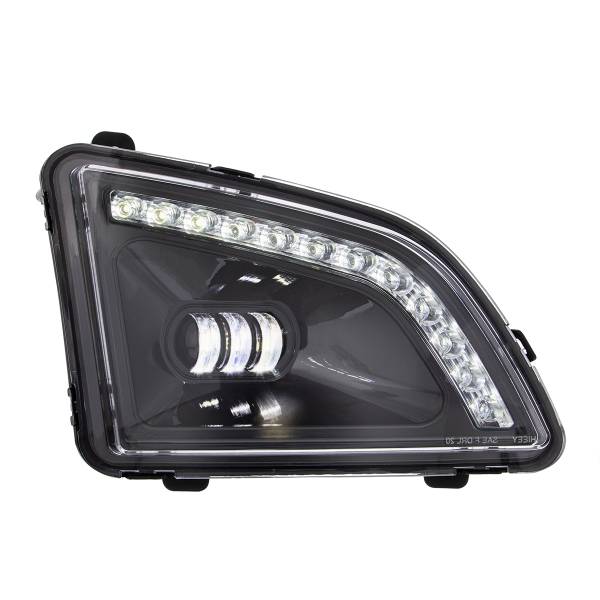 UNITED PACIFIC - UNITED PACIFIC - 35860 - LUZ ANTINIEBLA PROYECTOR NEGRA DE 18 LED CON LUZ DE POSICIÓN PARA VOLVO VNL 2018-2024 - PASAJERO/DERECHO