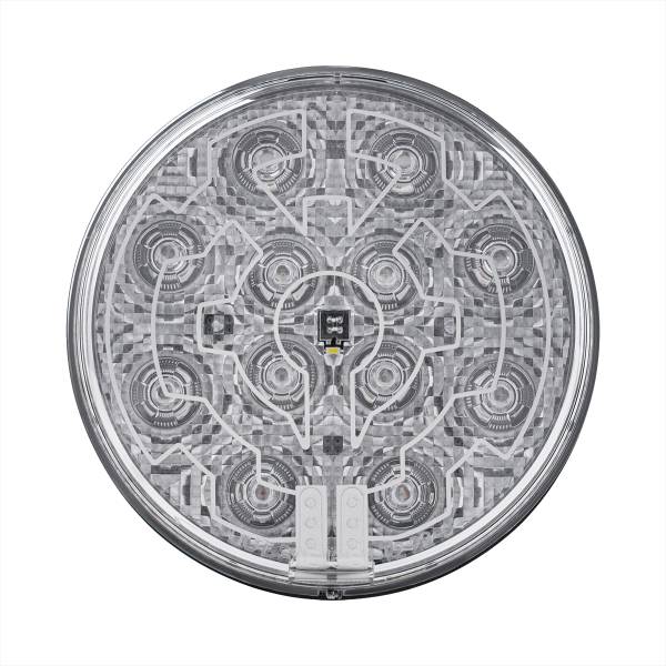 UNITED PACIFIC - UNITED PACIFIC - 36073 - LUZ REDONDA DE 12 LED DE 4" (PARADA, GIRO Y TRASERA) CON LENTE CALEFACTABLE - LED ROJO/LENTE TRANSPARENTE