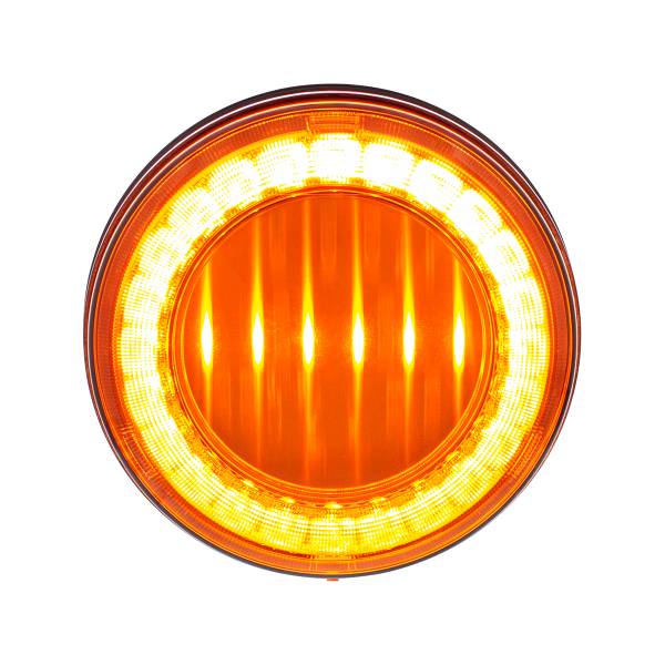 UNITED PACIFIC - UNITED PACIFIC - 36086 - LUZ LUMOS REDONDA DE 30 LED 4" SERIE I (SEÑAL DE GIRO) - LED ÁMBAR/LENTE ÁMBAR