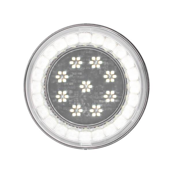 UNITED PACIFIC - UNITED PACIFIC - 36099 - LUZ LUMOS REDONDA DE 33 LED DE 4" SERIE S (RESPALDO) - LED BLANCO/LENTE TRANSPARENTE