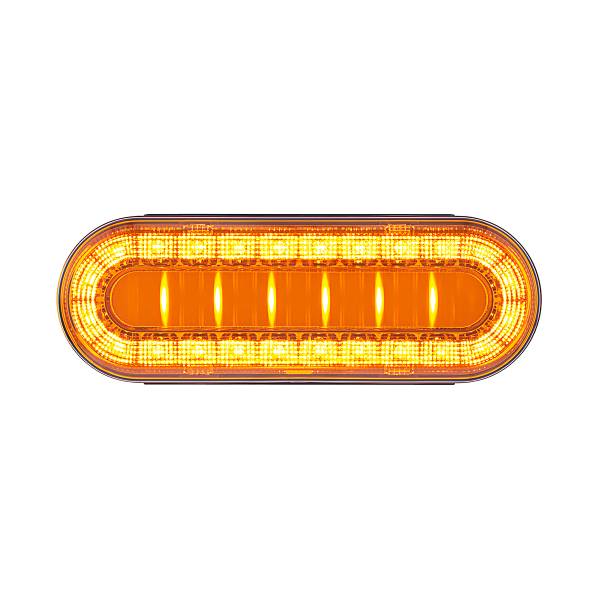 UNITED PACIFIC - UNITED PACIFIC - 36101 - LUZ LUMOS OVALADA DE 30 LED 6" SERIE I (SEÑAL DE GIRO) - LED ÁMBAR/LENTE ÁMBAR