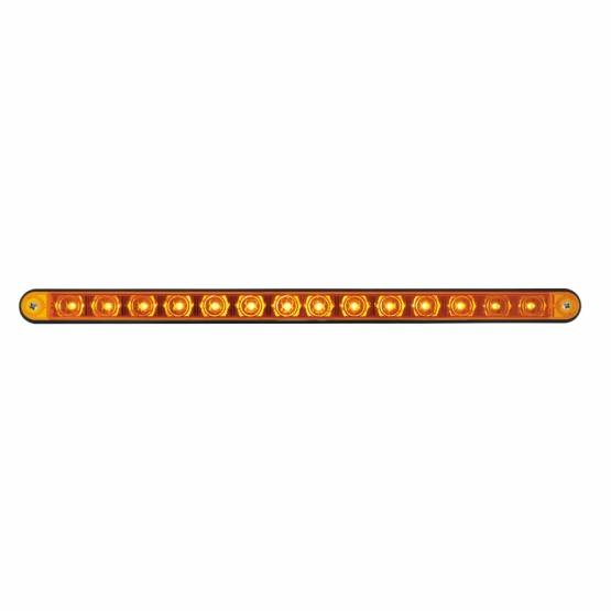 UNITED PACIFIC - UNITED PACIFIC - 36484 - BARRA DE LUCES DE 14 LED DE 12" CON CARCASA NEGRA - LED ÁMBAR/LENTE ÁMBAR