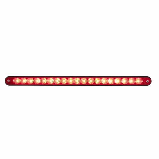 UNITED PACIFIC - UNITED PACIFIC - 36489 - BARRA DE LUCES REFLECTORAS DE 19 LED DE 12" CON CARCASA NEGRA - LED ROJO/LENTE ROJA