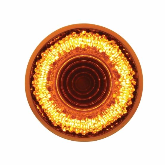UNITED PACIFIC - UNITED PACIFIC - 36524 - LUZ DE ESPEJO REDONDA DE 9 LED DE 2" (LIQUIDACIÓN/MARCADOR) - LED ÁMBAR/LENTE ÁMBAR