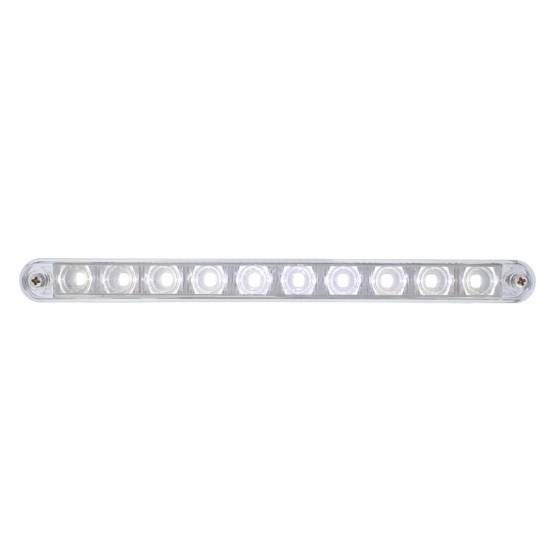 UNITED PACIFIC - UNITED PACIFIC - 36542 - BARRA DE LUCES AUXILIARES DE 10 LED DE 9" CON BISEL - LED BLANCO/LENTE TRANSPARENTE