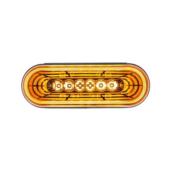 UNITED PACIFIC - UNITED PACIFIC - 36572 - LUZ ABYSS OVALADA DE 22 LED DE 6" (SEÑAL DE GIRO) - LED ÁMBAR/LENTE TRANSPARENTE