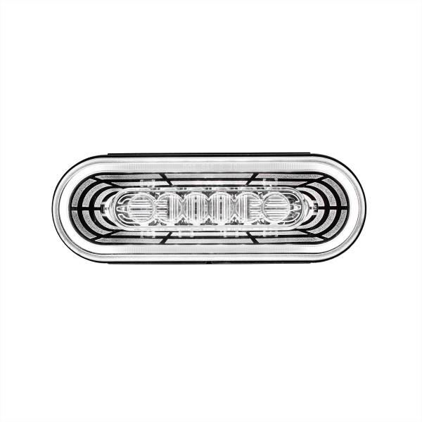 UNITED PACIFIC - UNITED PACIFIC - 36573 - LUZ DE ABISMO OVALADA DE 22 LED DE 6" (RESERVA) - LED BLANCO/LENTE TRANSPARENTE