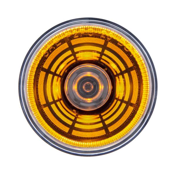 UNITED PACIFIC - UNITED PACIFIC - 36581 - LUZ REDONDA DEL ABISMO DE 4 LED DE 2-1/2" (LIQUIDACIÓN/MARCADOR) - LED ÁMBAR/LENTE TRANSPARENTE