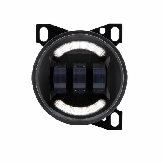 UNITED PACIFIC - UNITED PACIFIC - 36606 - LUZ ANTINIEBLA DE 18 LED CON BARRA DE LUCES LED PARA PETERBILT 579 (2012-2021) Y KENWORTH T660 (2007-2017) - NEGRO
