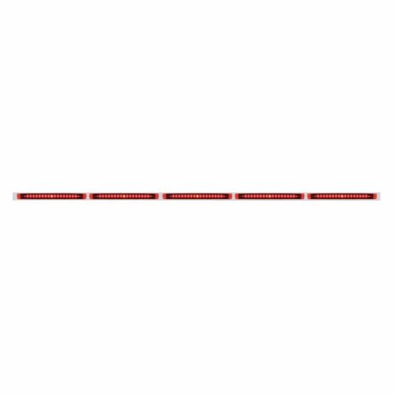 UNITED PACIFIC - UNITED PACIFIC - 36717 - SOPORTE DE LUZ DE ACERO INOXIDABLE DE 94" - 19 LED BARRA DE LUCES DE 17-1/4" X 5 CON LED ROJO/LENTE ROJA