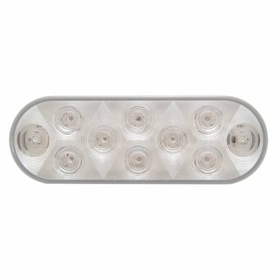 UNITED PACIFIC - UNITED PACIFIC - 36773B - LUZ UTILITARIA OVALADA DE 10 LED DE 6" - LED BLANCO/LENTE TRANSPARENTE (A GRANEL)